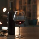 Excellent red wine tasting at night